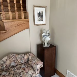 Stained Wood Rectangle Pedestals