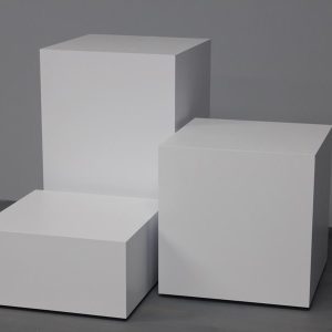 Matte White Laminate 18" x 18" x 10" h Pedestal - Outlet