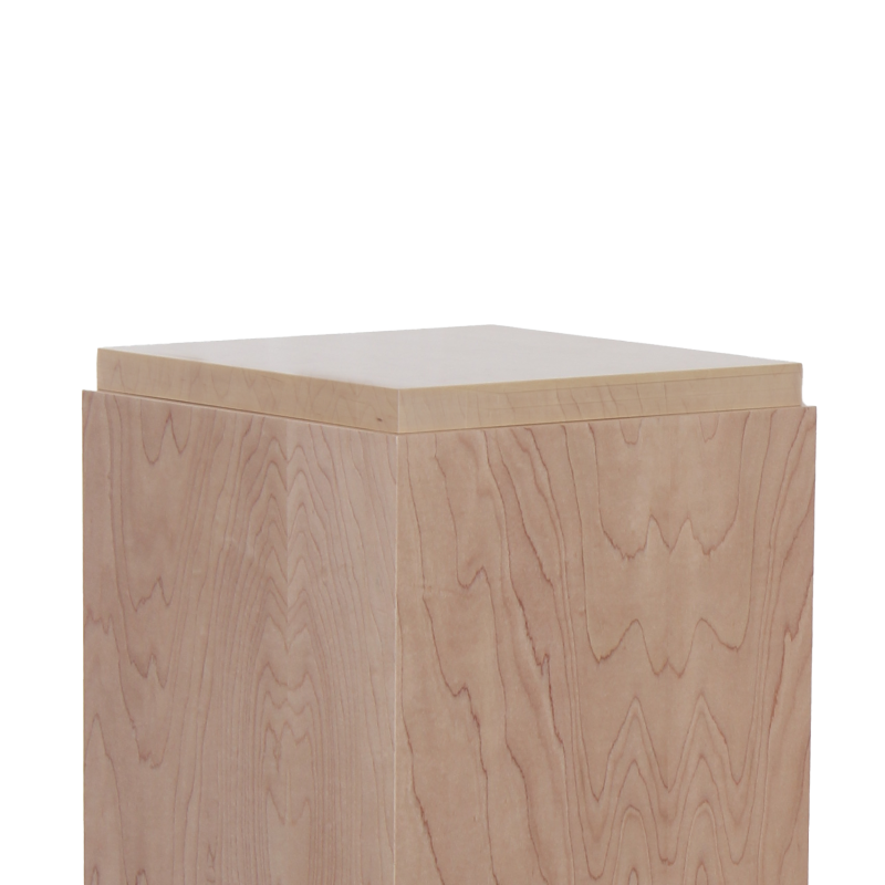 Raised Top Natural Wood Pedestals