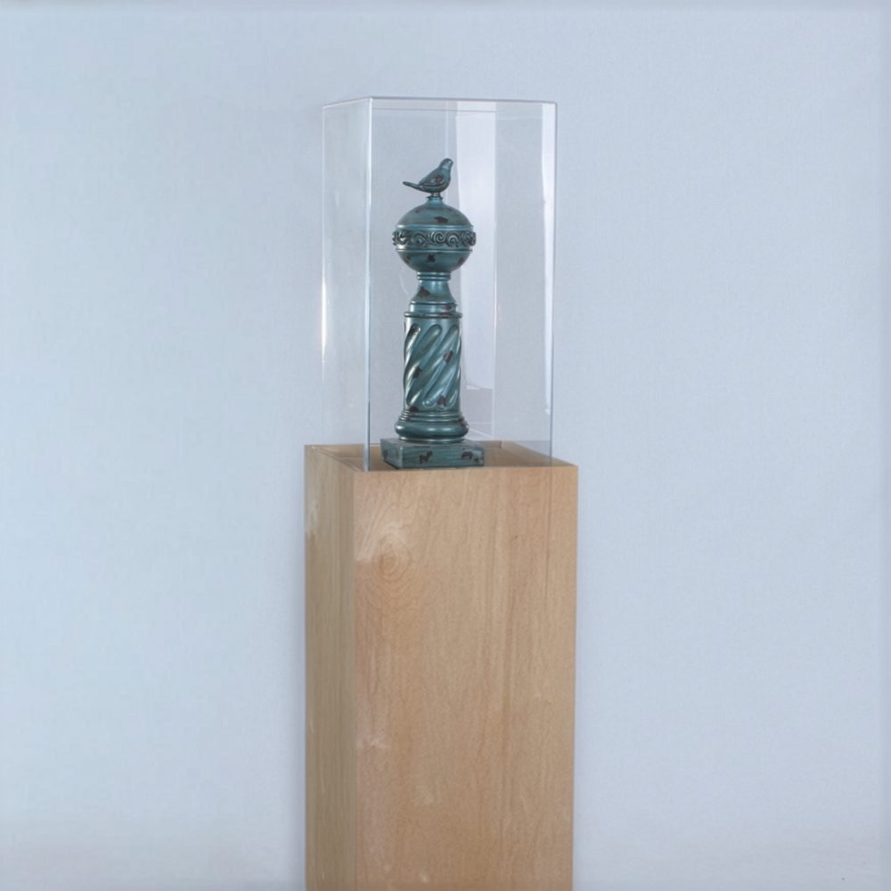 Recessed Top Natural Wood Pedestals - Image 2