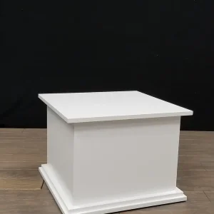 Traditional White Lacquer 15 x 15 x 30" h Pedestal - Outlet