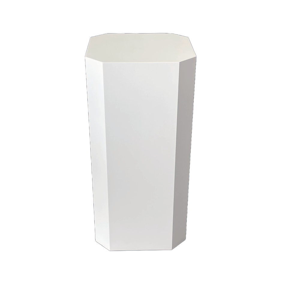 Lacquer Polygon Pedestals