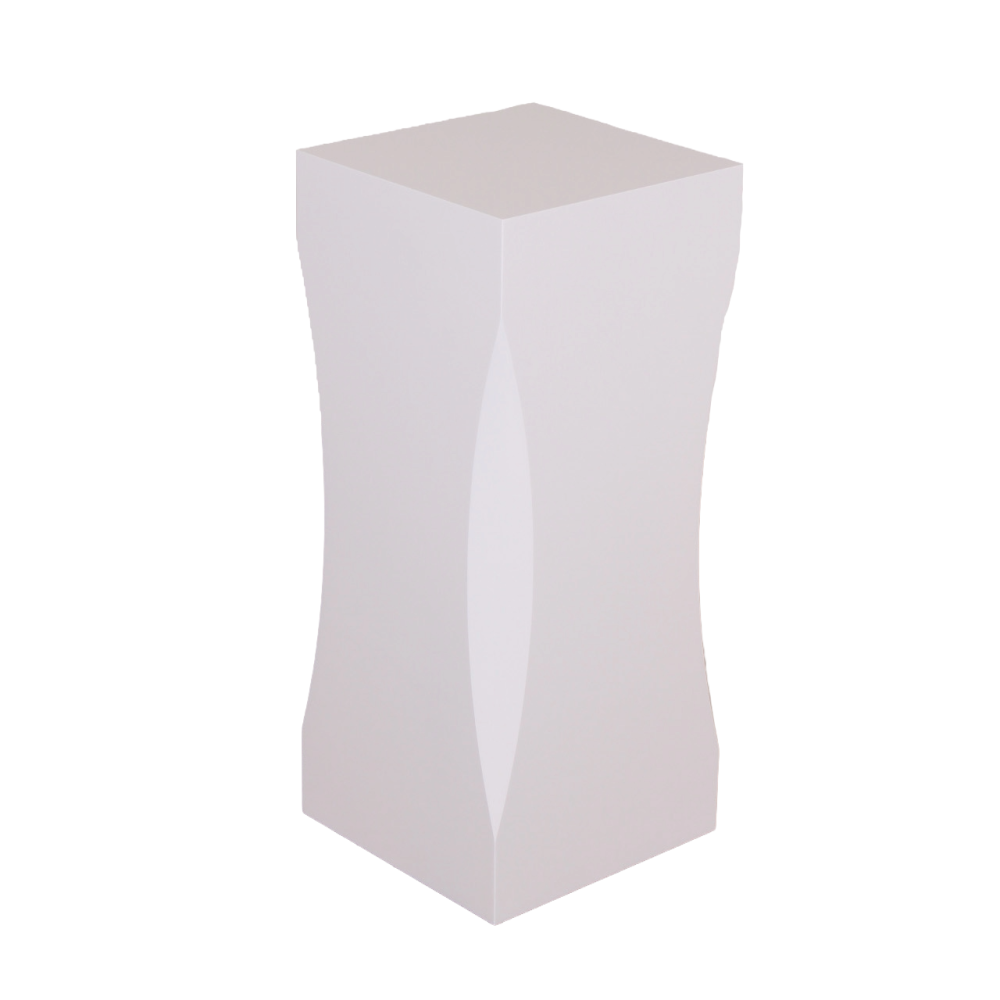 Lacquer Scalloped Pedestals