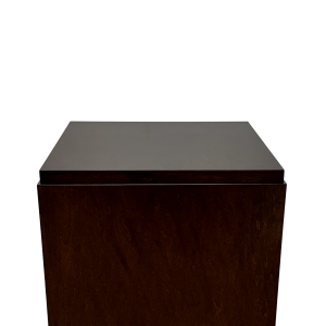 Raised Top Stained Wood Pedestals