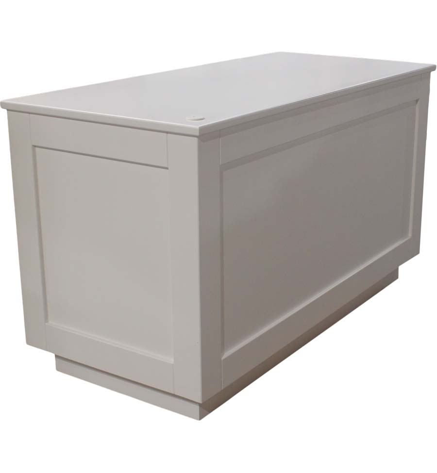 Classic White Reception Counter