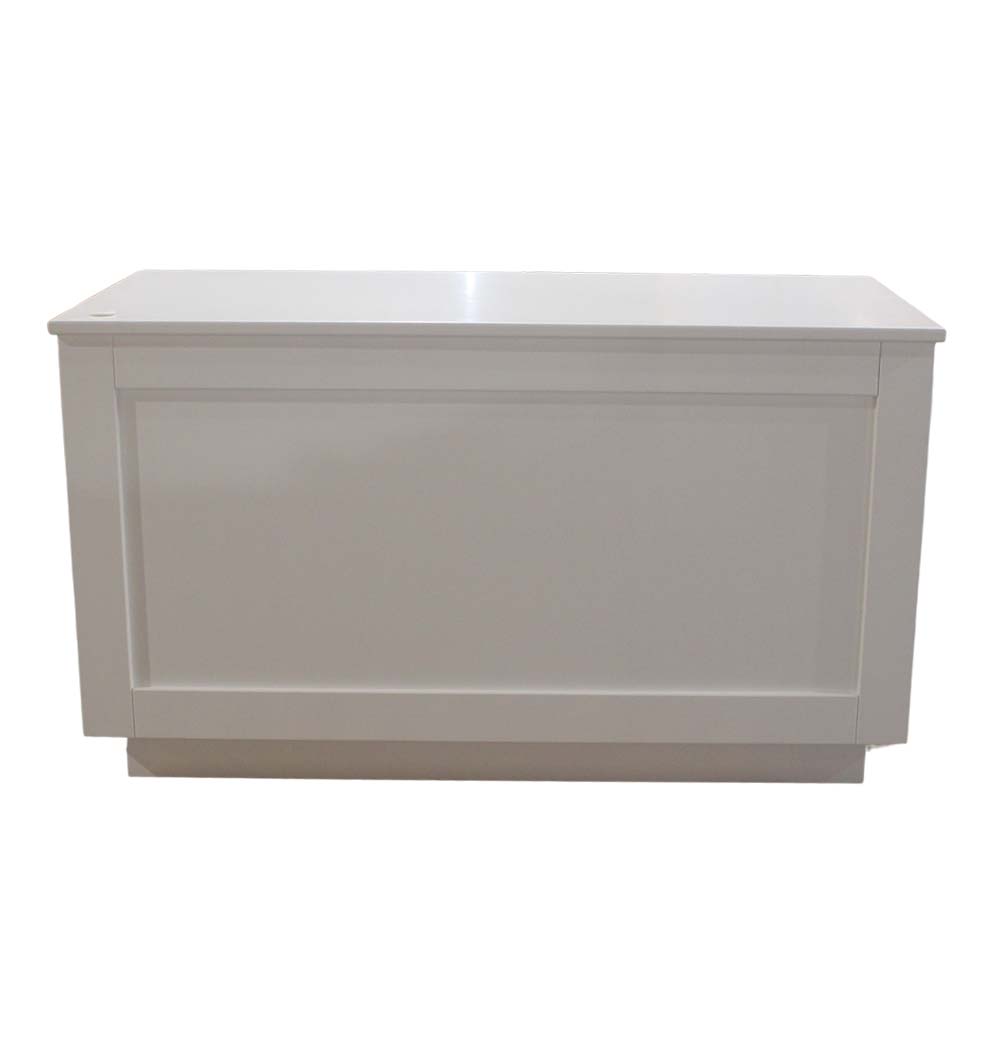 Classic White Reception Counter - Image 4