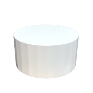 White Deco Cylinder 12 X 6 H