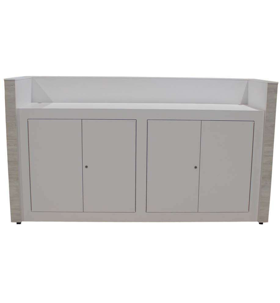White Cement Reception Counter - Image 3