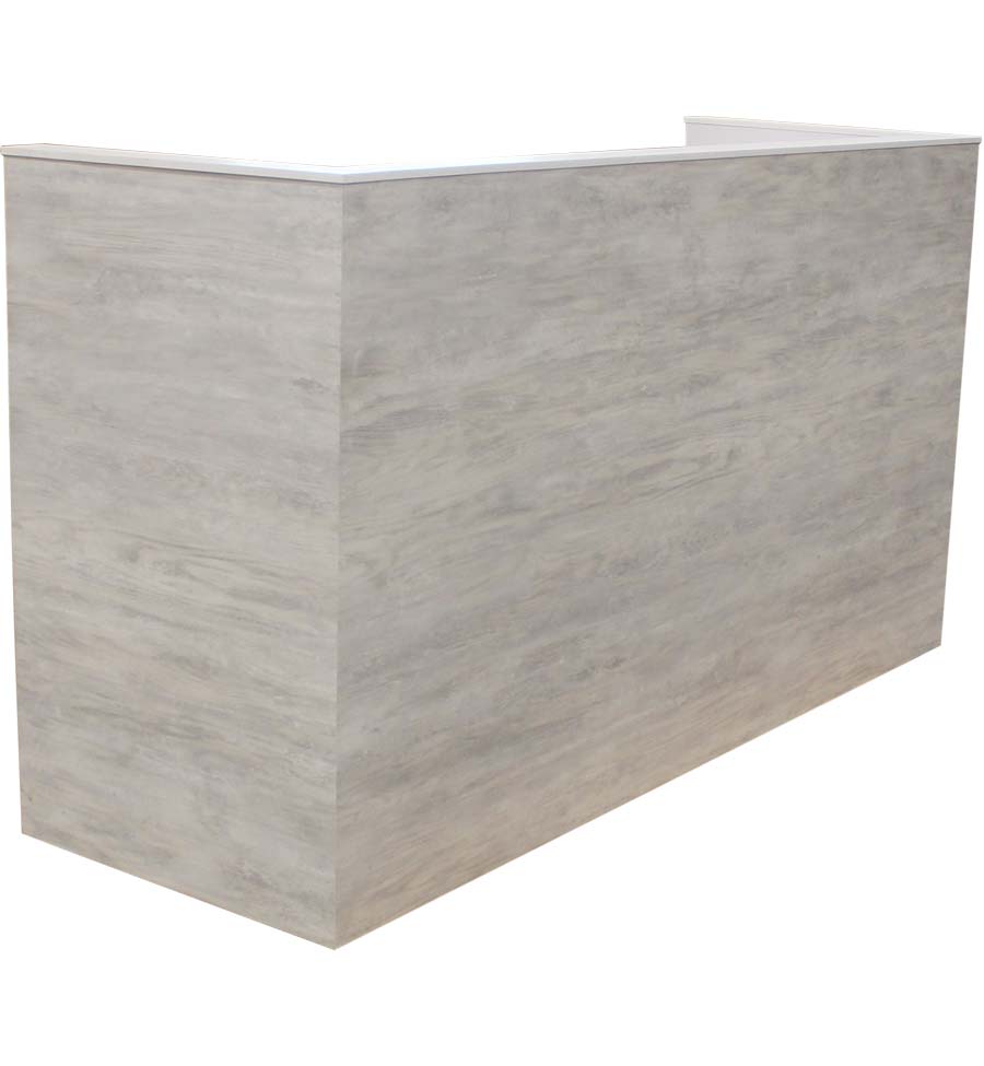 White Cement Reception Counter