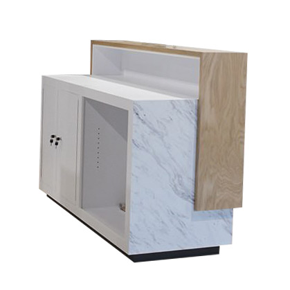 White Oak and Marble Reception - Image 2