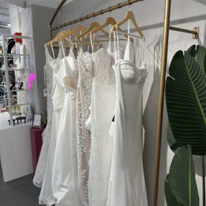 Crescent Wall Anchored Dress Rack